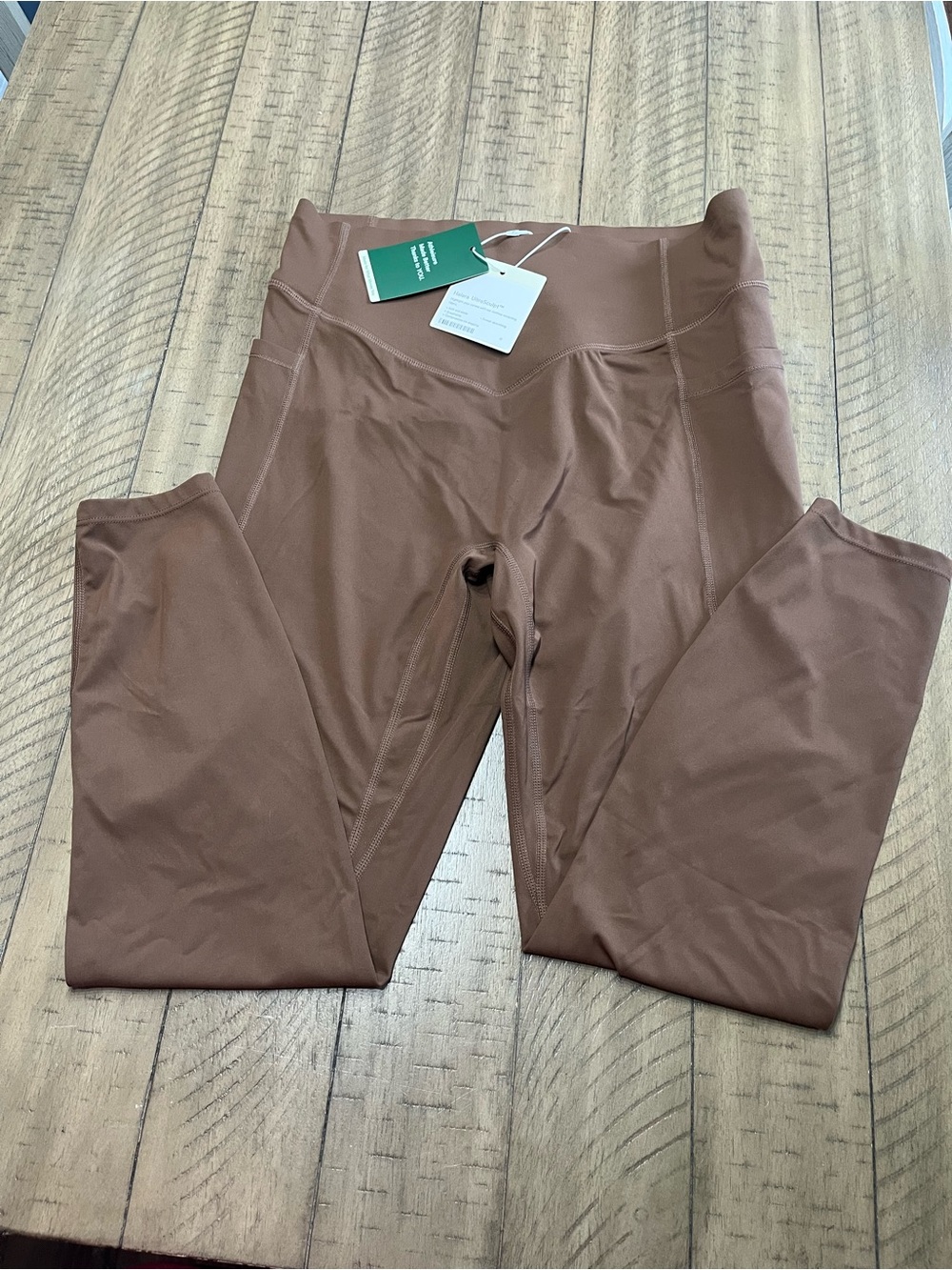 Halara UltraSculpt Tummy Control Butt Lifting Leggings Dawn Brown L NWT